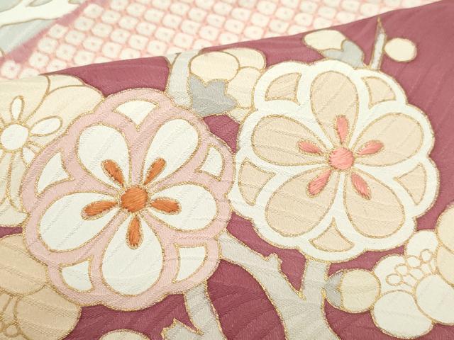 平和屋着物●創業460年・千總　振袖　刺繍　雪輪草花文　金彩　高島屋扱い　正絹　逸品　CAAZ0815vf