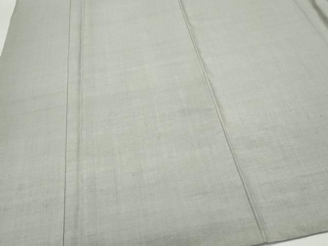 平和屋着物●本場結城紬 重要無形文化財 色無地 茶鼠色 正絹 逸品 CAAZ0820vf