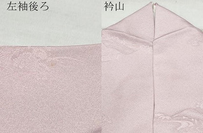 平和屋着物●上質な小紋　風景花地紋　正絹　逸品　CAAZ0823vf