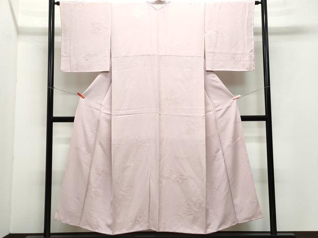 平和屋着物●上質な小紋　風景花地紋　正絹　逸品　CAAZ0823vf