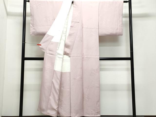 平和屋着物●上質な小紋　風景花地紋　正絹　逸品　CAAZ0823vf