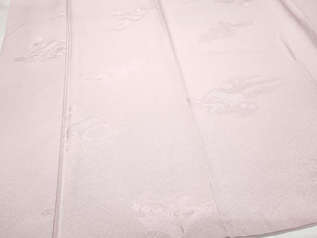 平和屋着物●上質な小紋　風景花地紋　正絹　逸品　CAAZ0823vf