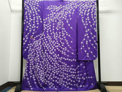 平和屋着物●豪華振袖 総絞り 舞花文 ロング丈 正絹 逸品 CAAZ0824vf