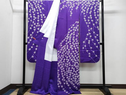 平和屋着物●豪華振袖 総絞り 舞花文 ロング丈 正絹 逸品 CAAZ0824vf