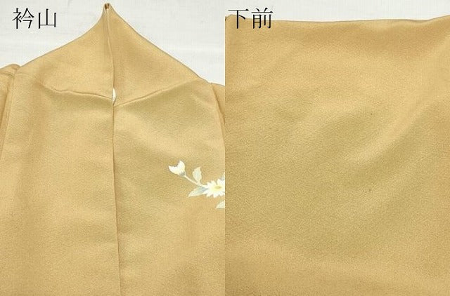 平和屋着物●訪問着　友禅　作家物　地紙草花文　正絹　逸品　CAAZ0828vf