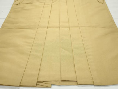 平和屋着物●男性　馬乗り袴　黄橡色　正絹　逸品　CAAZ0861vf