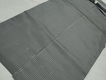 平和屋着物●男性　馬乗り袴　間道　正絹　逸品　CAAZ0863vf