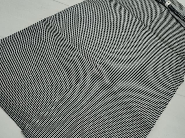 平和屋着物●男性　馬乗り袴　間道　正絹　逸品　CAAZ0863vf
