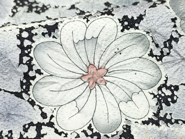 平和屋着物●豪華振袖　辻が花　暈し染め　銀通し地　正絹　逸品　CAAZ0866vf