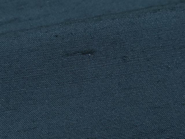 平和屋着物●男性　紬　アンサンブル　濃紺色　正絹　逸品　CAAZ0919vf