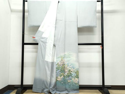 平和屋着物●十日町友禅作家　阿部佳雪 　色留袖　松梅楓文　暈し染め　正絹　逸品　CAAZ0943vf