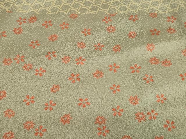平和屋着物●訪問着　楓舞花文籠目文　正絹　逸品　CAAZ0944vf