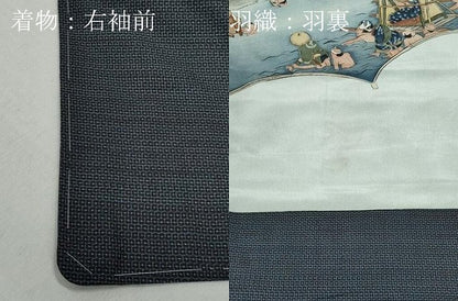 平和屋着物●男性 本場大島紬 アンサンブル 100亀甲 総詰め 正絹 逸品 未使用 CAAZ0951vf