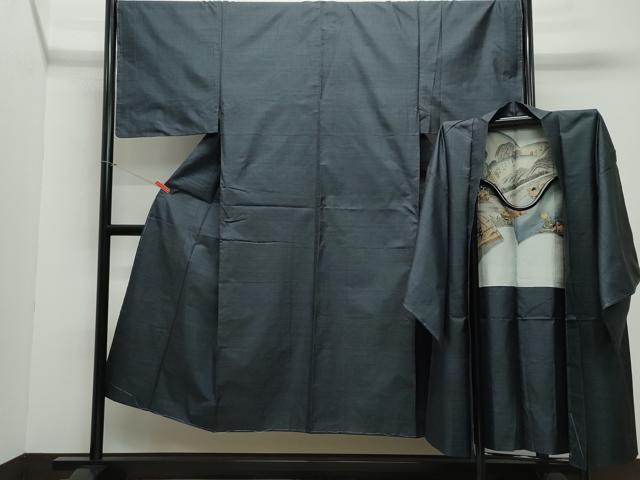 平和屋着物●男性 本場大島紬 アンサンブル 100亀甲 総詰め 正絹 逸品 未使用 CAAZ0951vf