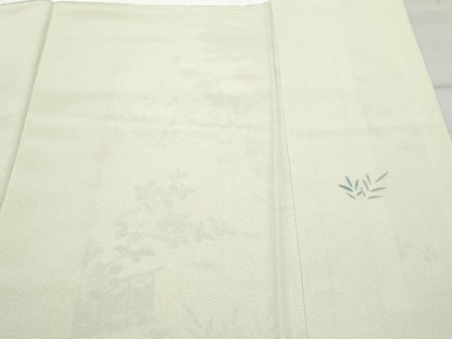 平和屋着物●訪問着　風景草花文　正絹　逸品　CAAZ0983vf