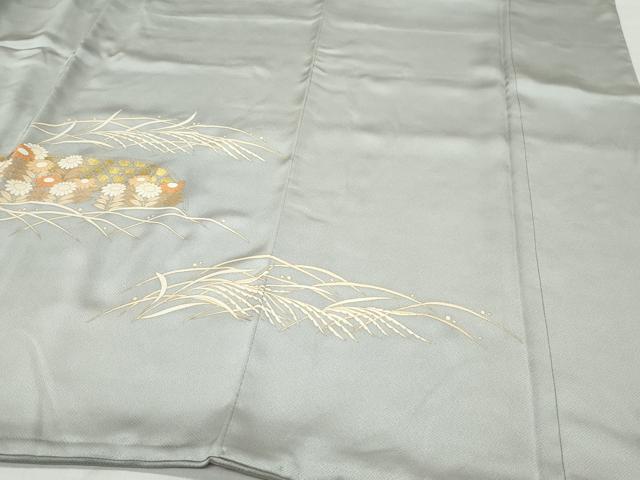 平和屋着物●豪華色留袖 駒刺繍 花筏文 金彩 正絹 逸品 CAAZ0992vf
