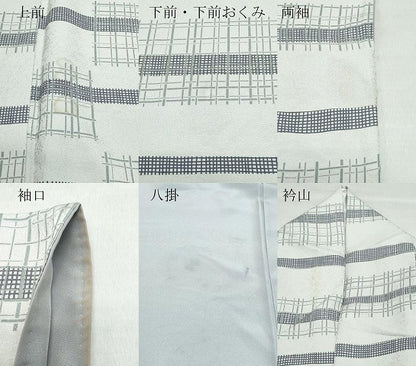 平和屋着物●上質な小紋　吉祥横段文　正絹　逸品　CAAZ1000vf