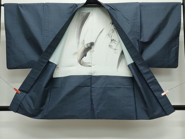 平和屋着物●男性　本場大島紬　アンサンブル　80亀甲　総詰め　正絹　逸品　CAAZ1007vf