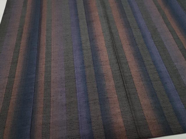 平和屋着物●上質な紬　100亀甲　間道　正絹　逸品　CAAZ1021vf