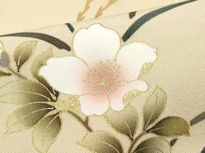平和屋着物●豪華色留袖　作家物　駒刺繍　屏風鹿草花文　金彩　正絹　逸品　CAAZ1022vf