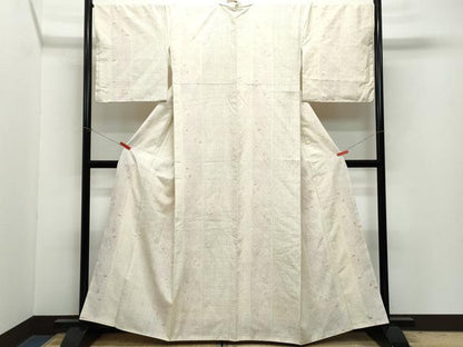 平和屋着物●上質な紬　亀甲唐草文　正絹　逸品　CAAZ1027vf