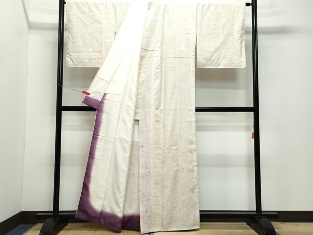 平和屋着物●上質な紬　亀甲唐草文　正絹　逸品　CAAZ1027vf
