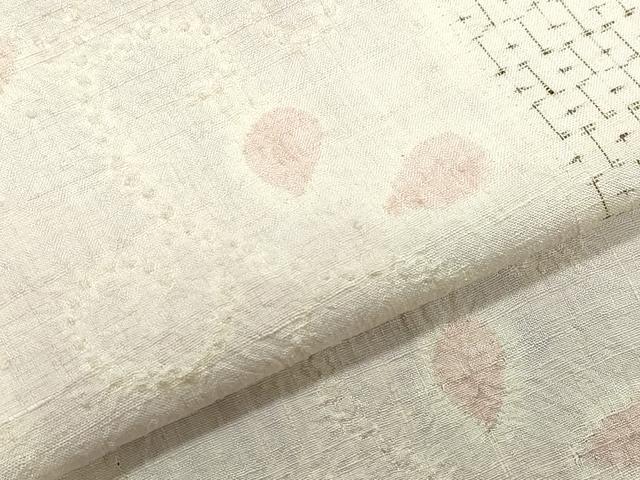 平和屋着物●上質な紬　亀甲唐草文　正絹　逸品　CAAZ1027vf
