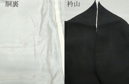 平和屋着物●京加賀友禅　松本健一　黒留袖　風景松文　正絹　逸品　CAAZ1039vf