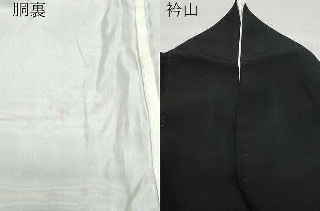 平和屋着物●京加賀友禅　松本健一　黒留袖　風景松文　正絹　逸品　CAAZ1039vf