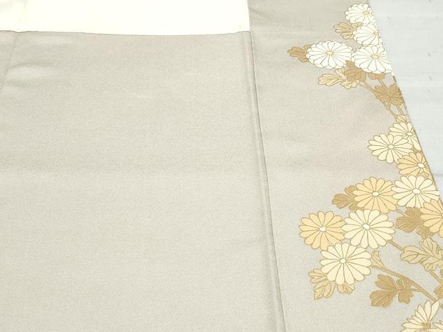 平和屋着物●豪華色留袖 駒刺繍 菊 金彩 正絹 逸品 CAAZ1075vf