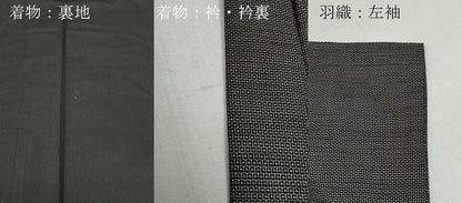 平和屋着物●男性　本場大島紬　アンサンブル　100亀甲　総詰め　正絹　逸品　CAAZ1094vf