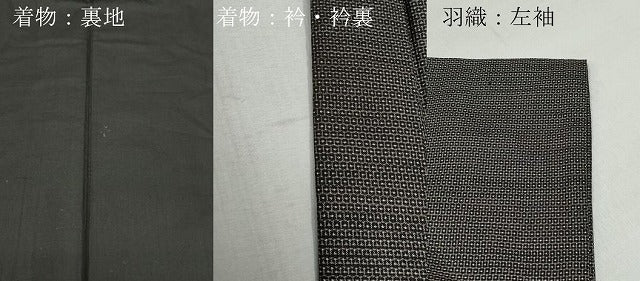 平和屋着物●男性　本場大島紬　アンサンブル　100亀甲　総詰め　正絹　逸品　CAAZ1094vf