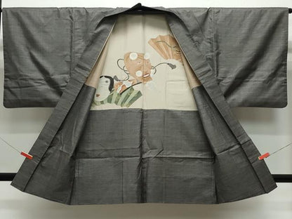 平和屋着物●男性　本場大島紬　アンサンブル　100亀甲　総詰め　正絹　逸品　CAAZ1094vf