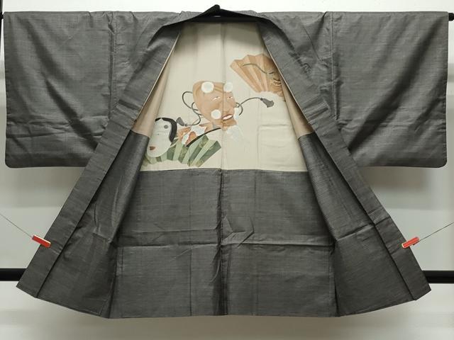 平和屋着物●男性　本場大島紬　アンサンブル　100亀甲　総詰め　正絹　逸品　CAAZ1094vf