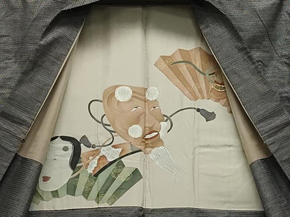 平和屋着物●男性　本場大島紬　アンサンブル　100亀甲　総詰め　正絹　逸品　CAAZ1094vf