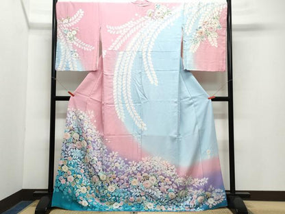 平和屋着物●訪問着 作家物 絞り 辻が花 正絹 逸品 CAAZ1116vf