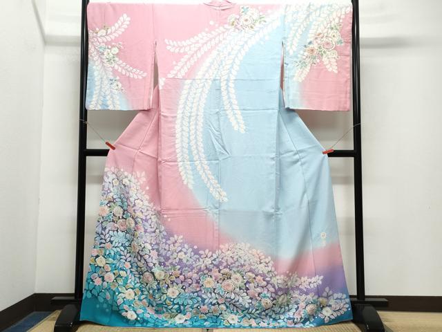 平和屋着物●訪問着 作家物 絞り 辻が花 正絹 逸品 CAAZ1116vf