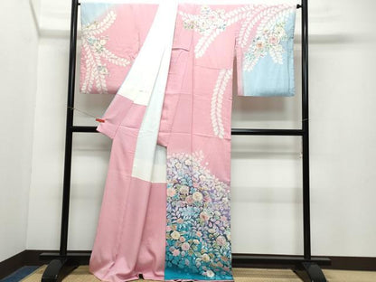 平和屋着物●訪問着 作家物 絞り 辻が花 正絹 逸品 CAAZ1116vf