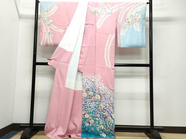平和屋着物●訪問着 作家物 絞り 辻が花 正絹 逸品 CAAZ1116vf