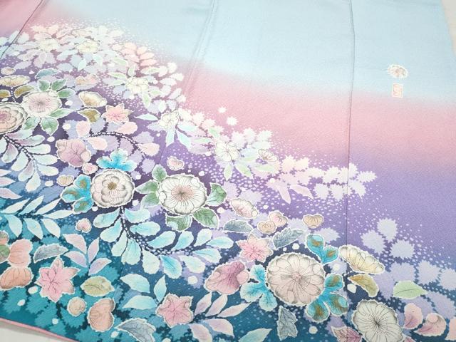 平和屋着物●訪問着 作家物 絞り 辻が花 正絹 逸品 CAAZ1116vf
