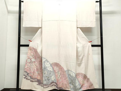 平和屋着物●十日町　名門　滝泰謹製　色留袖　松　辻が花　金彩　正絹　逸品　CAAZ1117vf