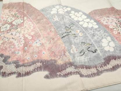 平和屋着物●十日町　名門　滝泰謹製　色留袖　松　辻が花　金彩　正絹　逸品　CAAZ1117vf