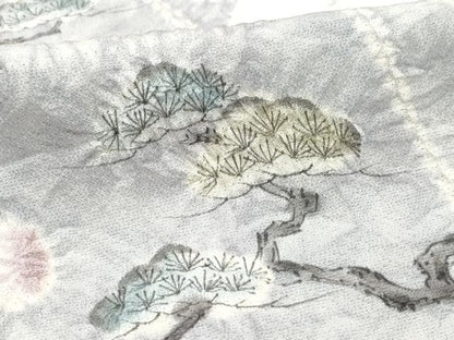 平和屋着物●十日町　名門　滝泰謹製　色留袖　松　辻が花　金彩　正絹　逸品　CAAZ1117vf