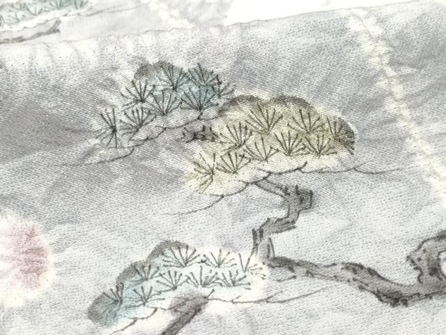 平和屋着物●十日町　名門　滝泰謹製　色留袖　松　辻が花　金彩　正絹　逸品　CAAZ1117vf