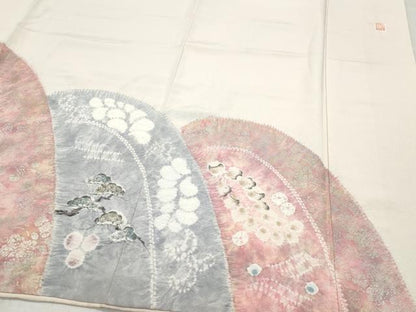 平和屋着物●十日町　名門　滝泰謹製　色留袖　松　辻が花　金彩　正絹　逸品　CAAZ1117vf