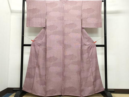 平和屋着物●江戸小紋　雲重ね吉祥文　正絹　逸品　CAAZ1119vf
