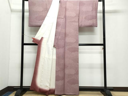 平和屋着物●江戸小紋　雲重ね吉祥文　正絹　逸品　CAAZ1119vf