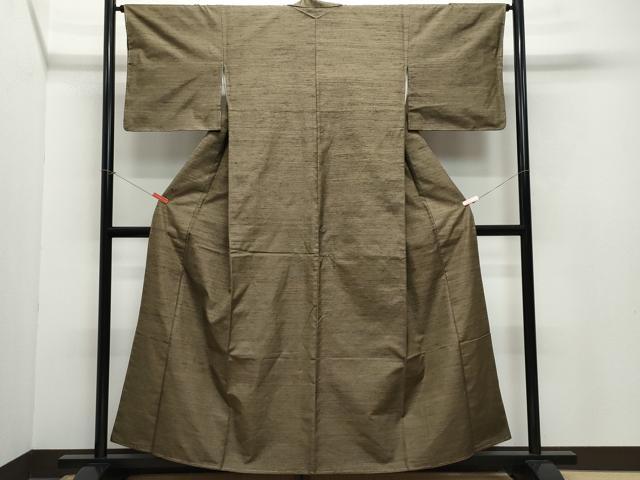 平和屋着物●上質な紬　霞文　正絹　逸品　CAAZ1128vf