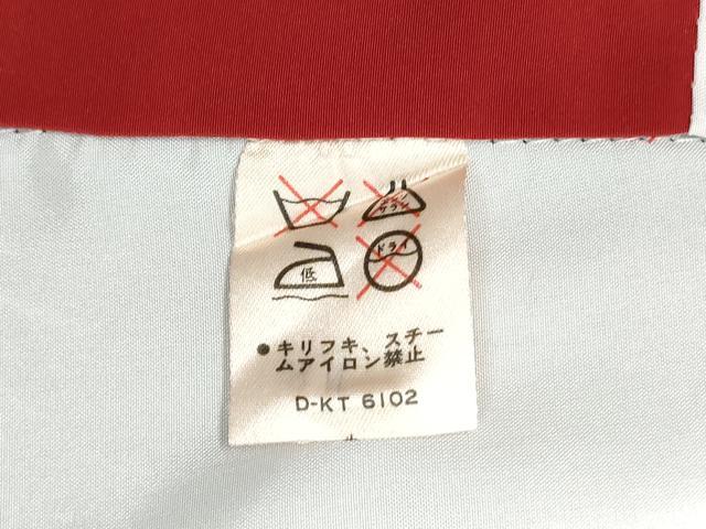 平和屋着物●小振袖 二尺袖 黒地 洗える着物 CAAZ1130vf