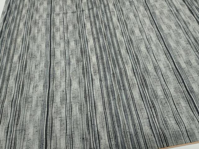 平和屋着物●上質な紬　よろけ縞　正絹　逸品　CAAZ1138vf